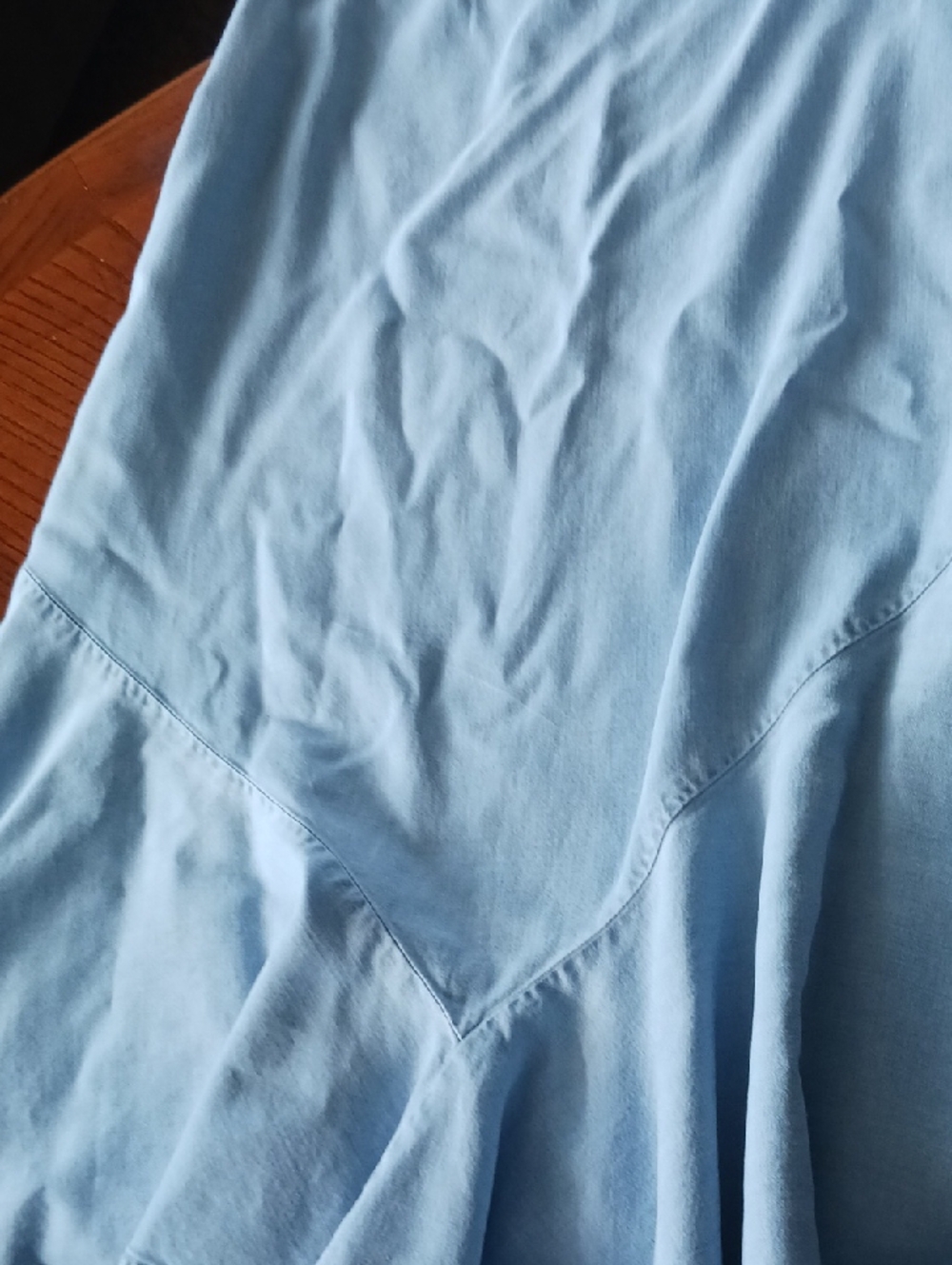 Light Blue Ruffled Skirt - Picture 8 of 8